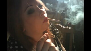British BBW Tina Snua Smokes With Dangling, Drifts, Nose & Cone Exhales