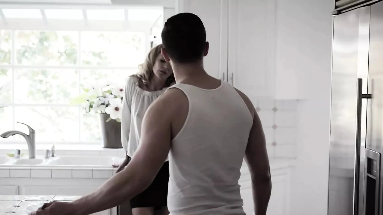 Step Mom cheats with a help of her reluctant stepson